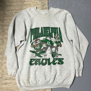 Vintage Philadelphia Eagles Crewneck Looney Toons Size XL